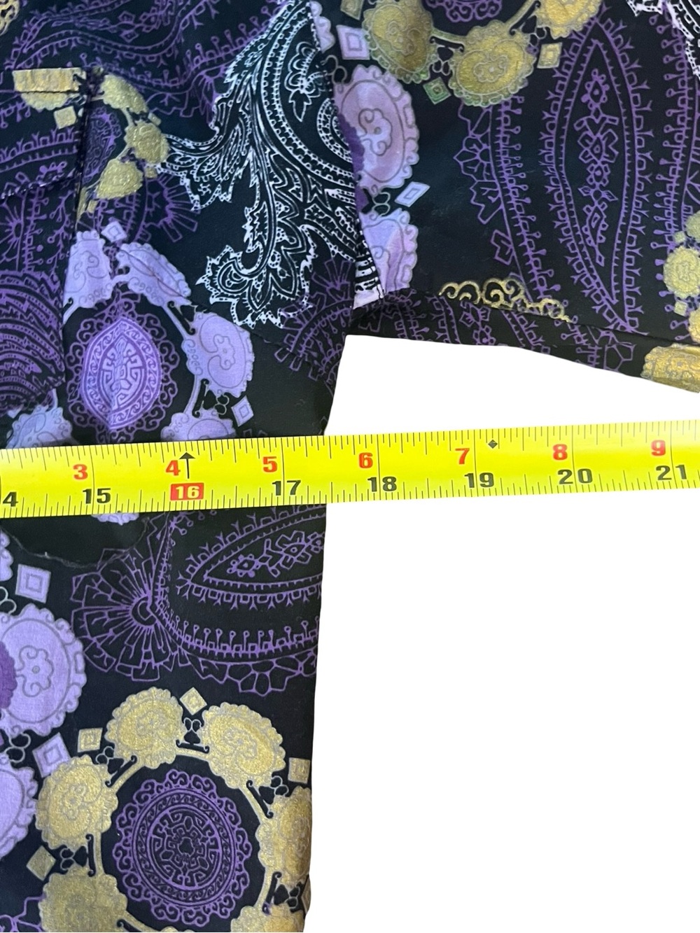 Vintage Y2K Wrangler Purple Paisley Western Snap Shirt | Size Small - Picture 11 of 13